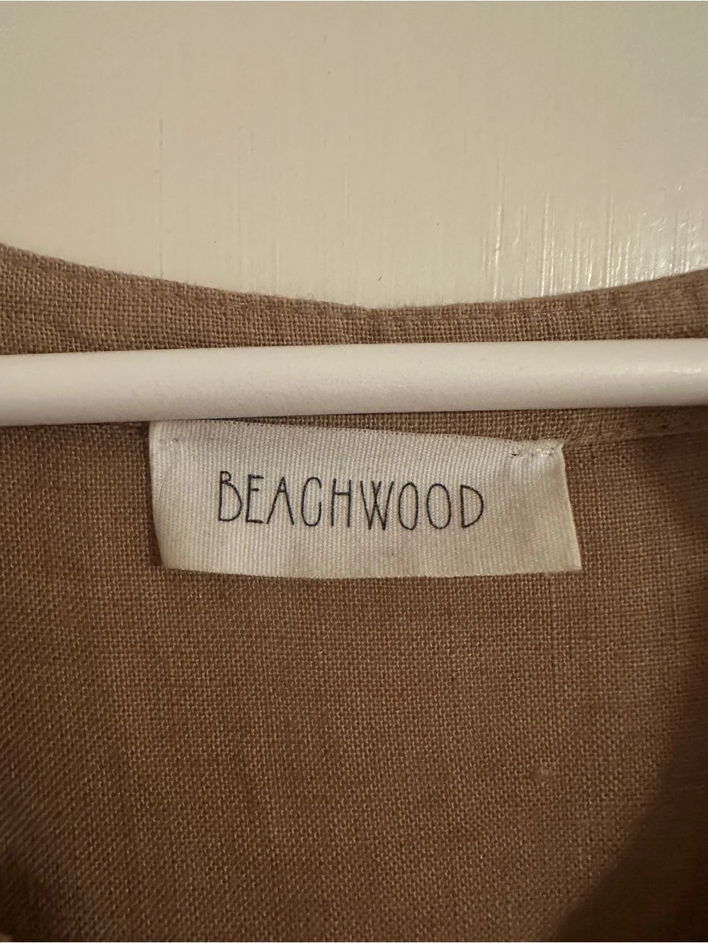 Beachwood Baby soft brown linen maxi dress one size fits all - Picture 3 of 4